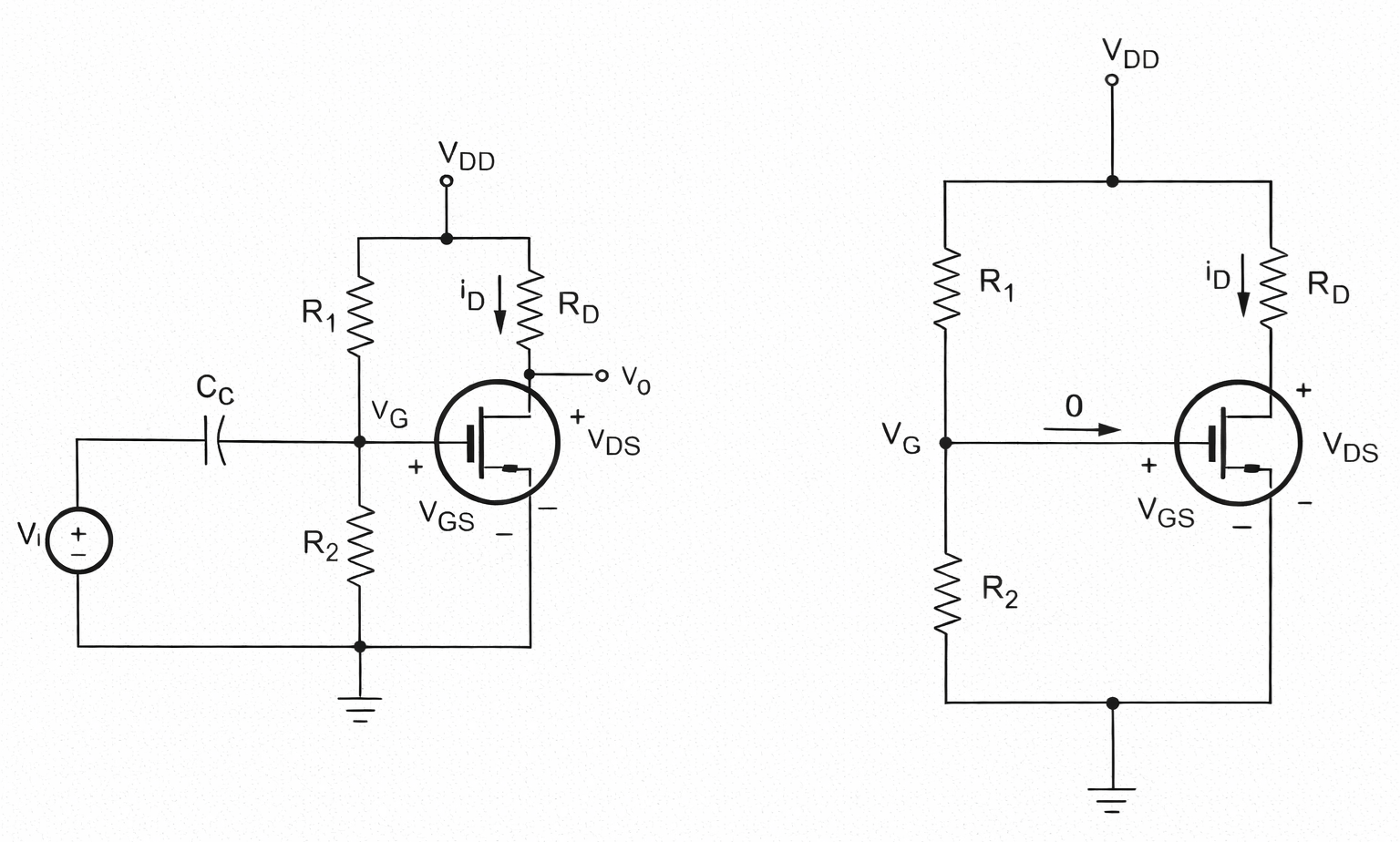 Depletion-Mode MOSFET Biasing Circuits
