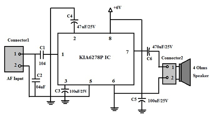 Monoblock Audio Amplifier Circuit